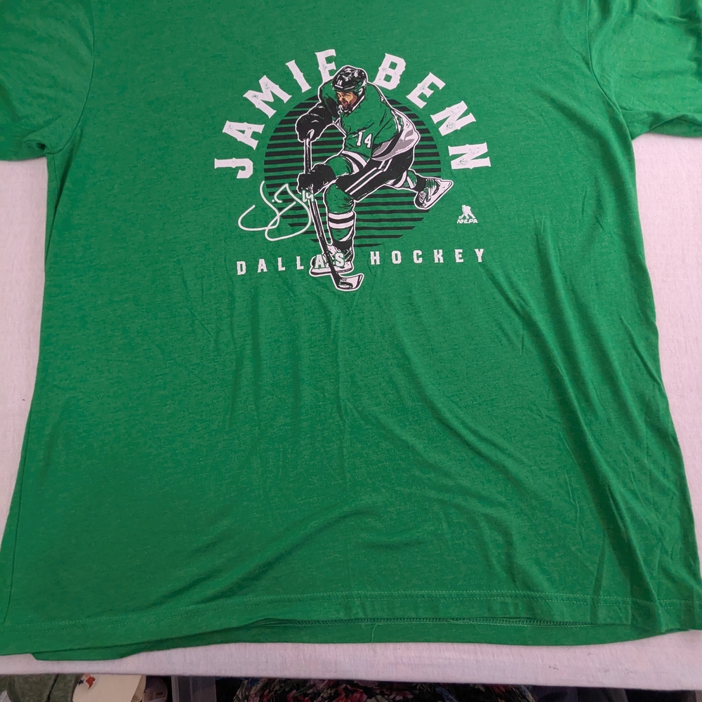 Dallas Stars Hockey Jamie Benn Green Tee Shirt Size XXL